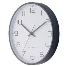 Cool Grey Carmen Metal Wall Clock
